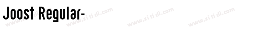 Joost Regular字体转换